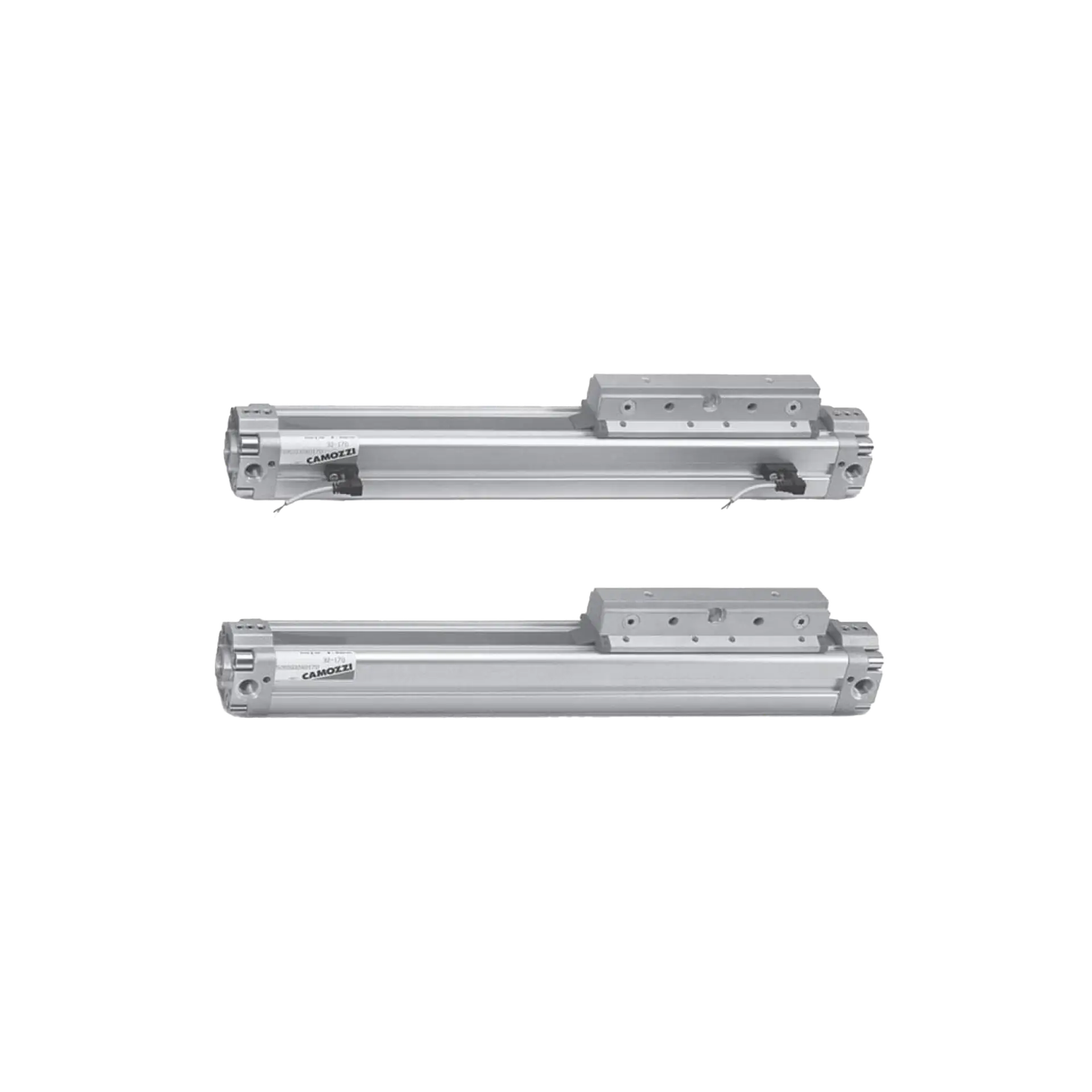 Rodless pneumatic cylinders
