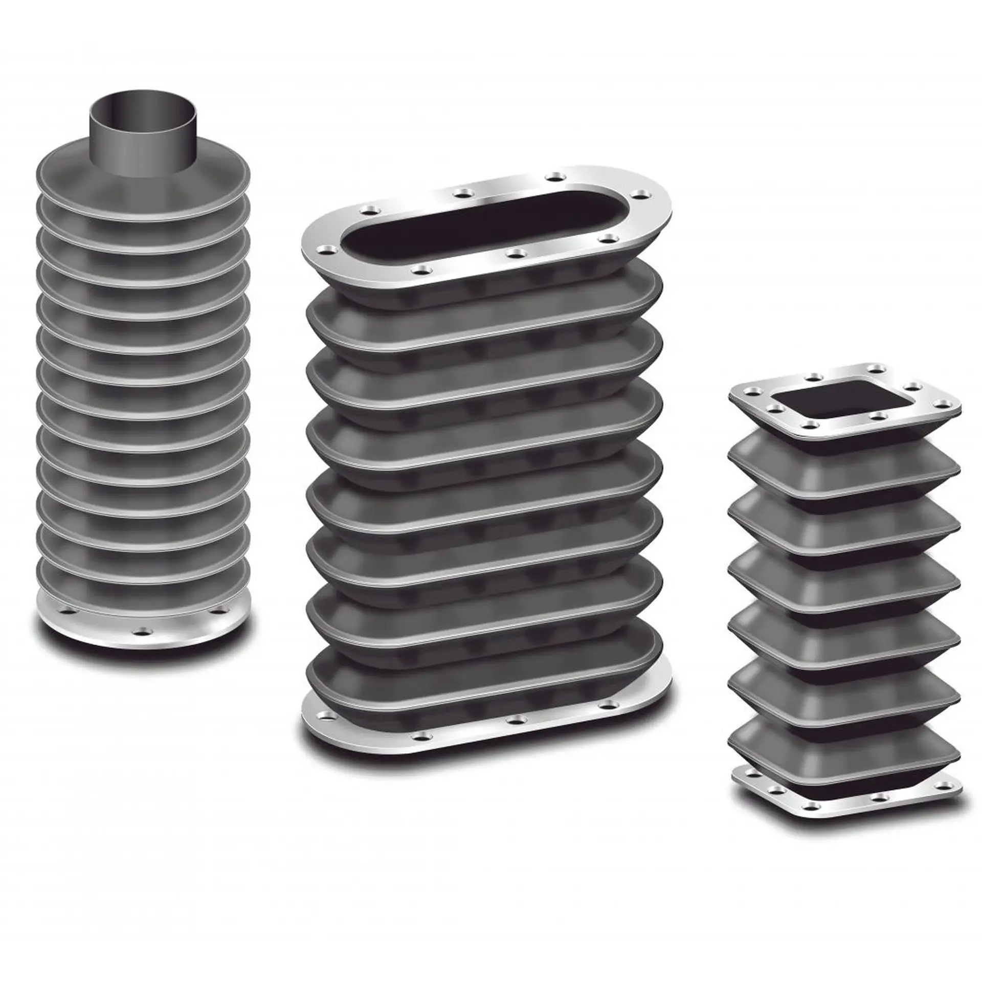 Thermogeschweißte runde Faltenbälge