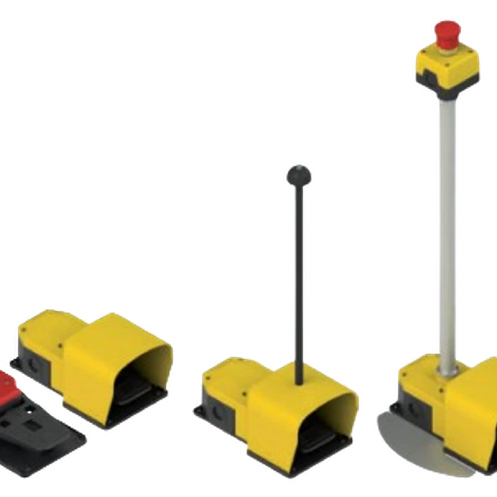 Interrutores de pedal simples e modulares