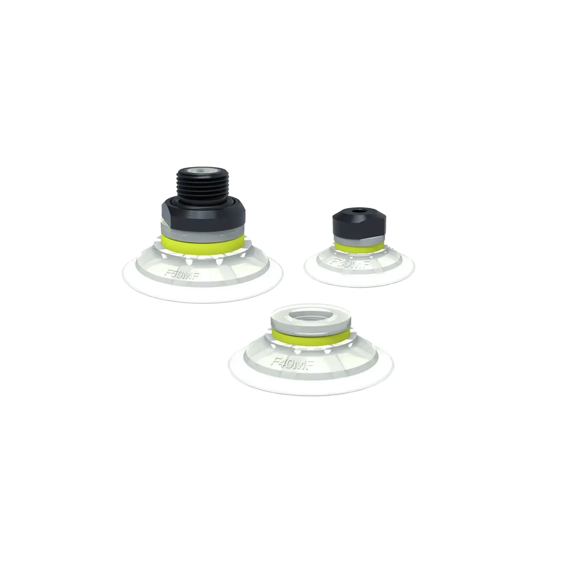 Series F-MF flat non-marking suction cup (15 – 50 mm)