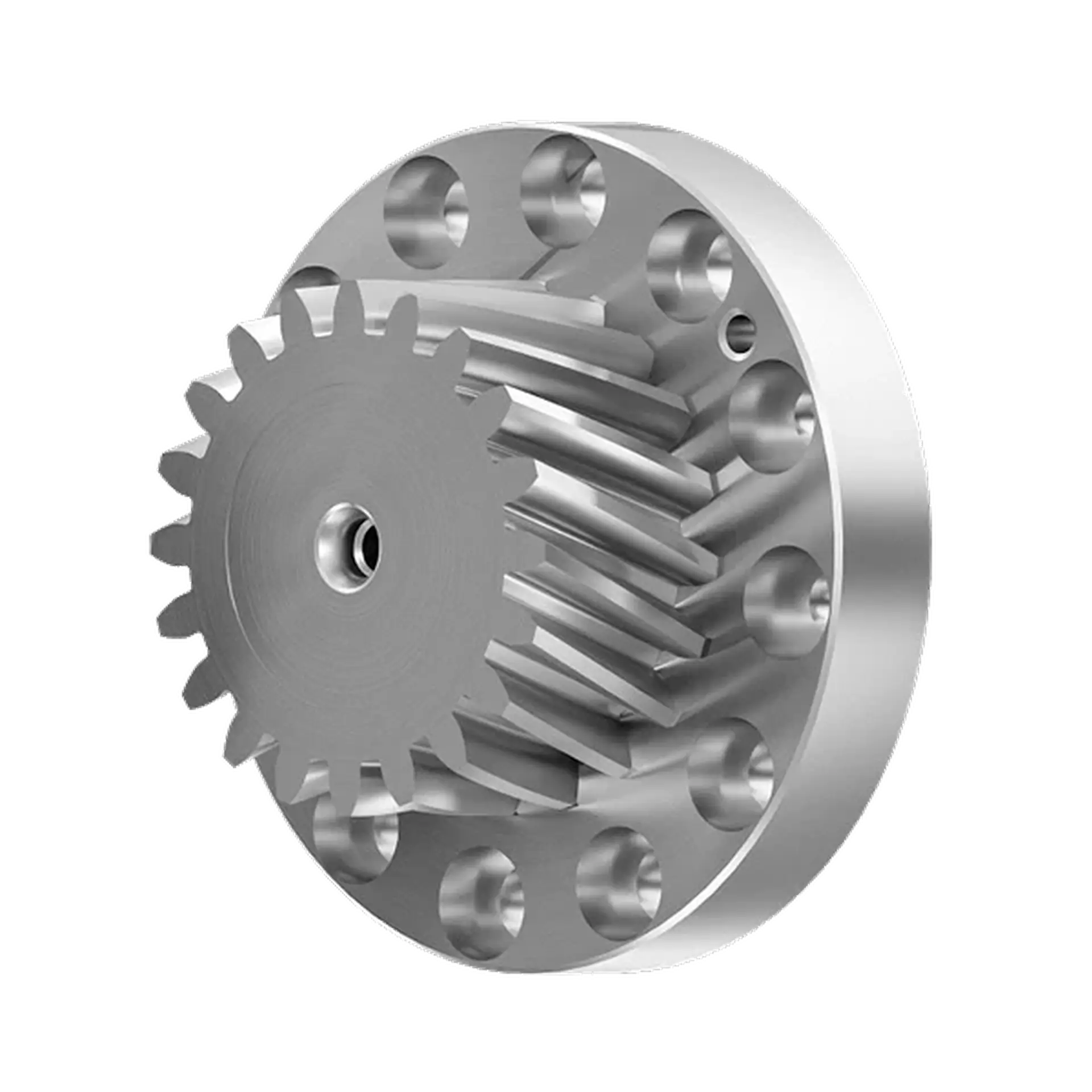 Stirnräder für Schnittstelle mit Flansch