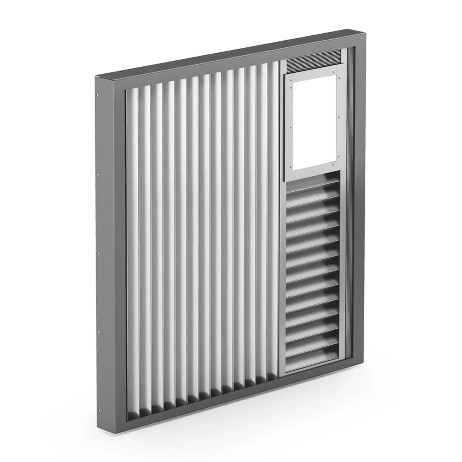 X-Y Abdeckungssystem ohne Lamellen