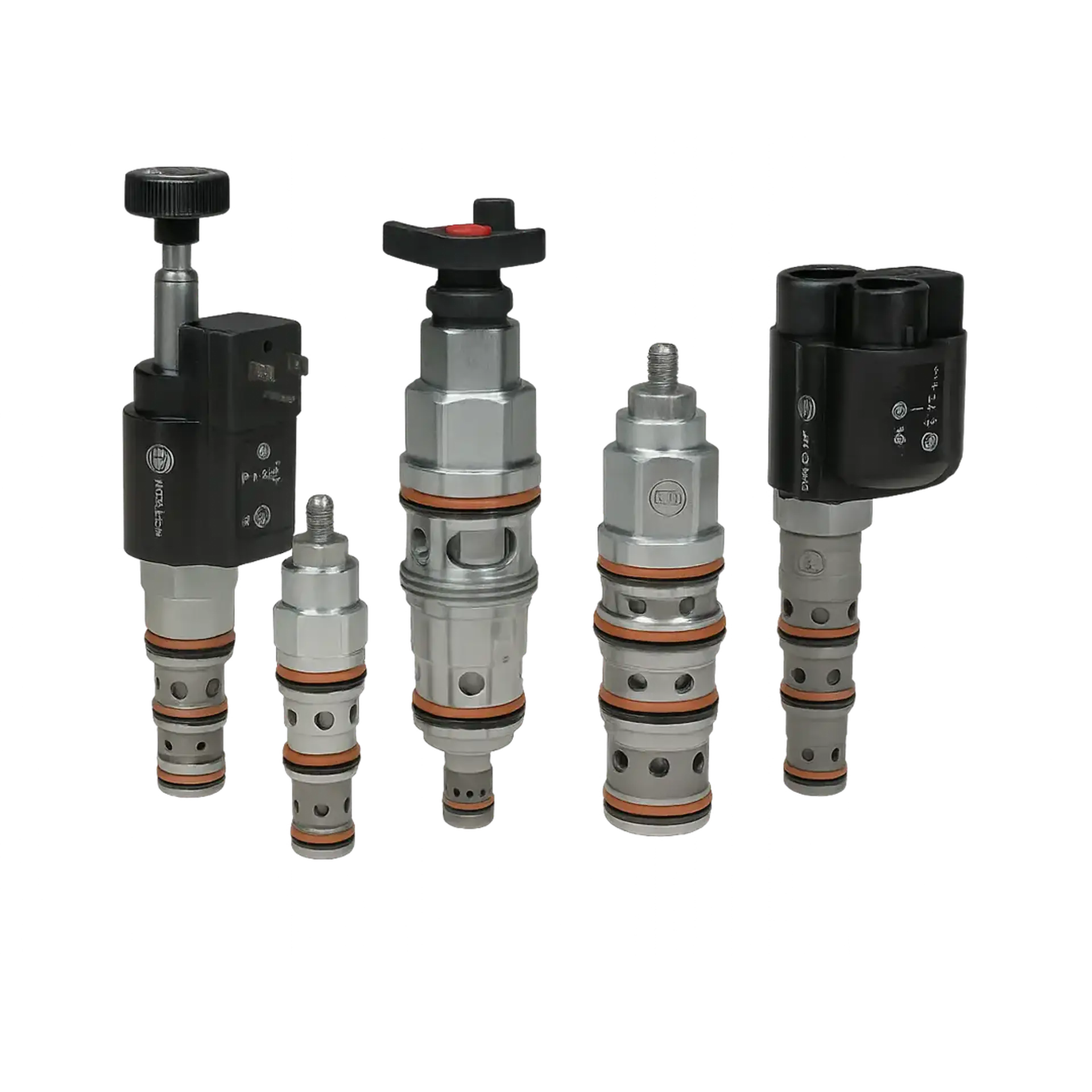 Vestavné, brzdné a spouštěcí brzdné hydraulické ventily