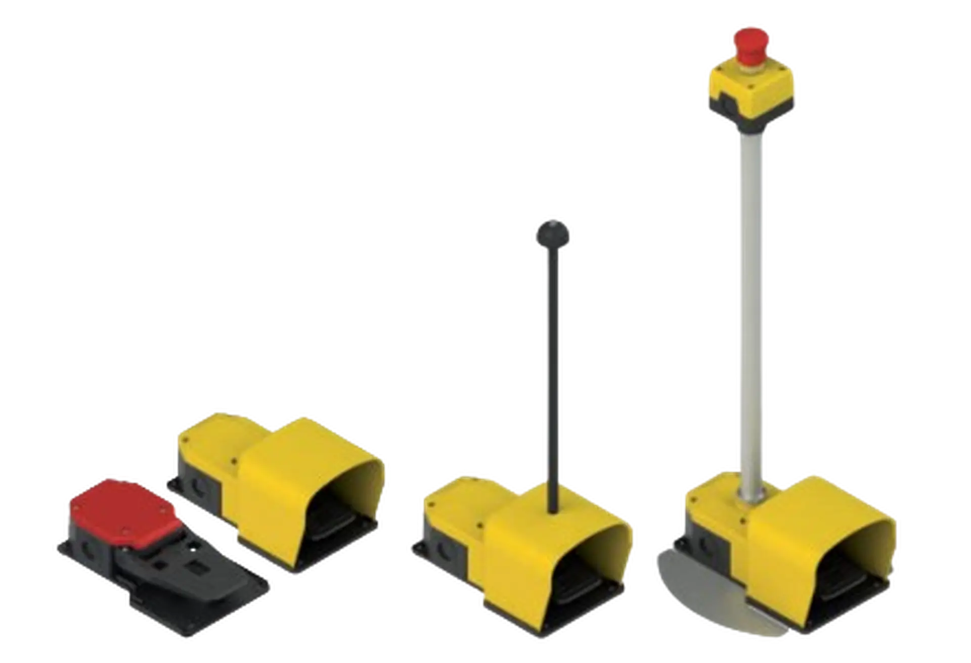 Interrutores de pedal simples e modulares