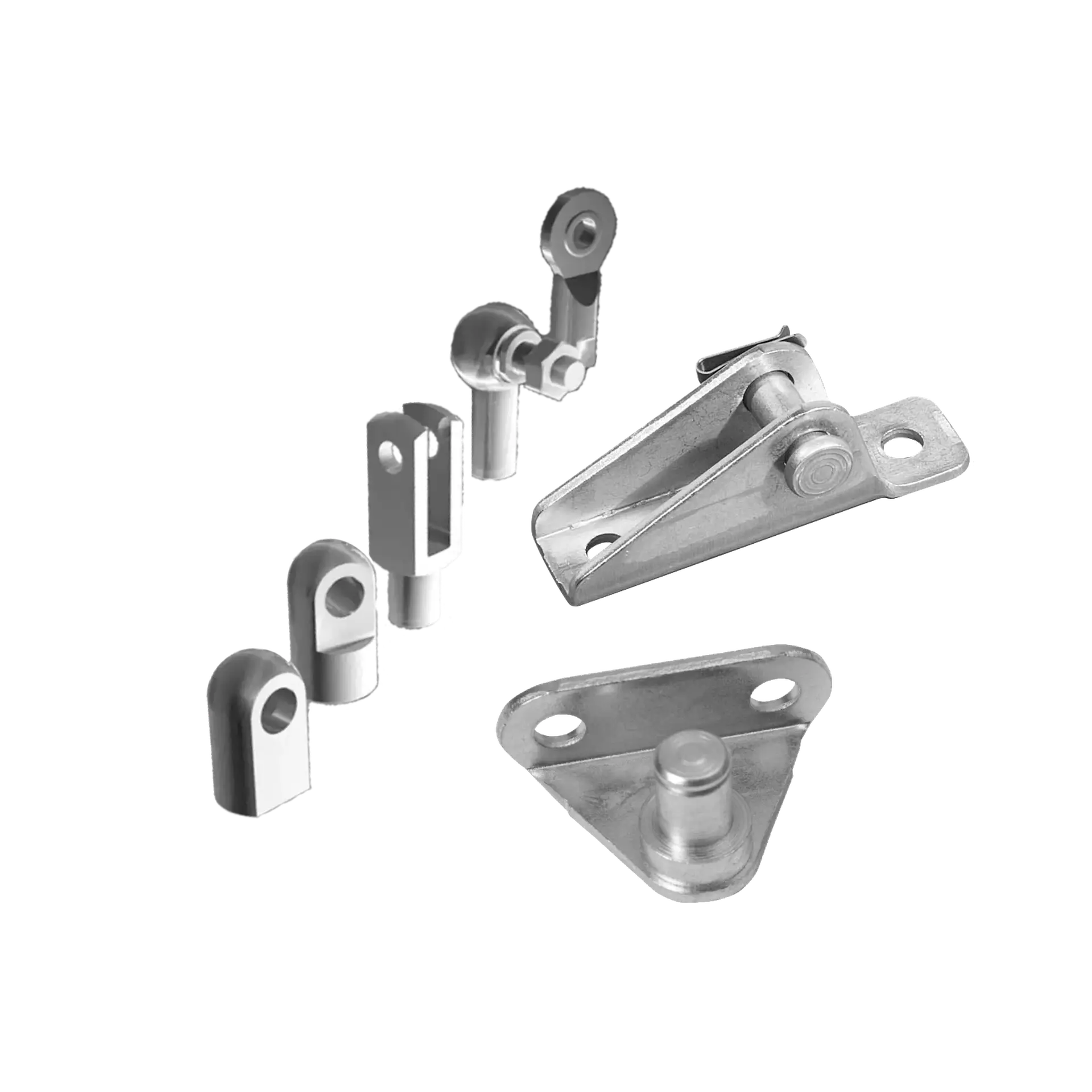 Attachments and fittings for gas springs