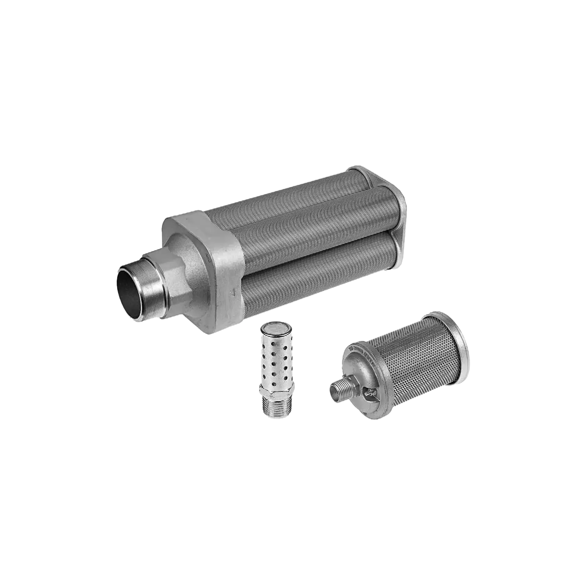 High-flow metal silencer