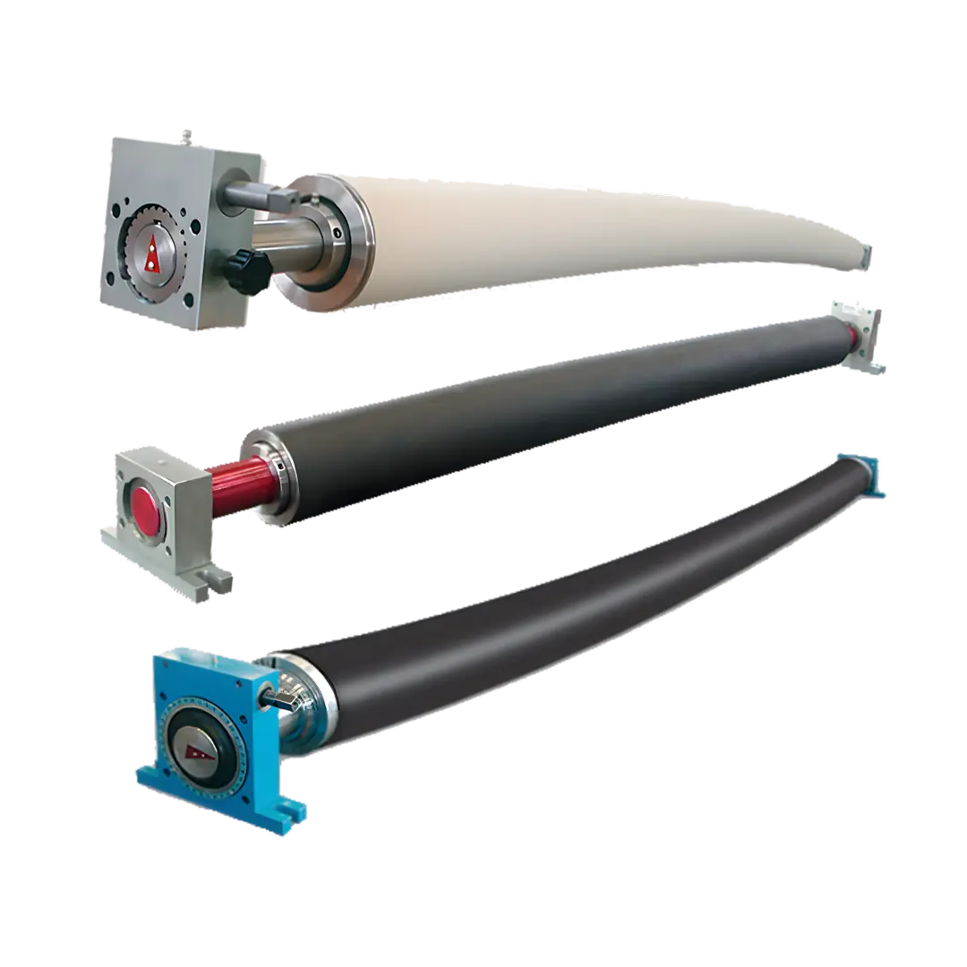 Disperzné, banánové, napínacie, špirálové, gumové a pružné valce