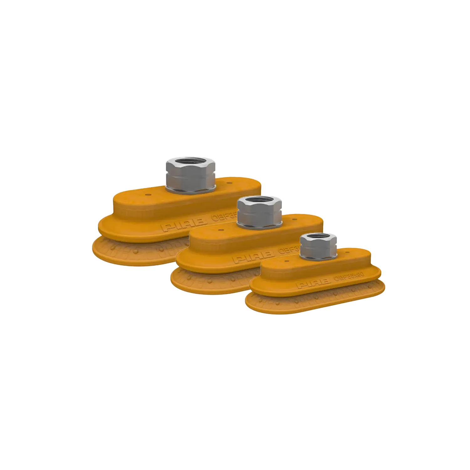 Series OBF oval friction bellows suction cups (35 x 90 – 65 x 170 mm)