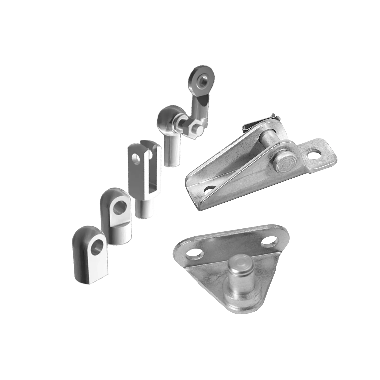 Attachments and fittings for gas springs