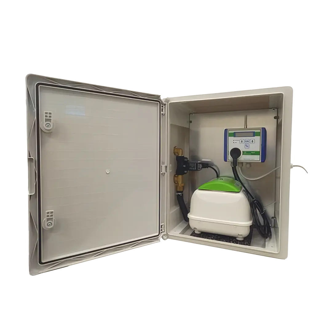 Ovládací rozvaděč pro domovní čističky odpadních vod