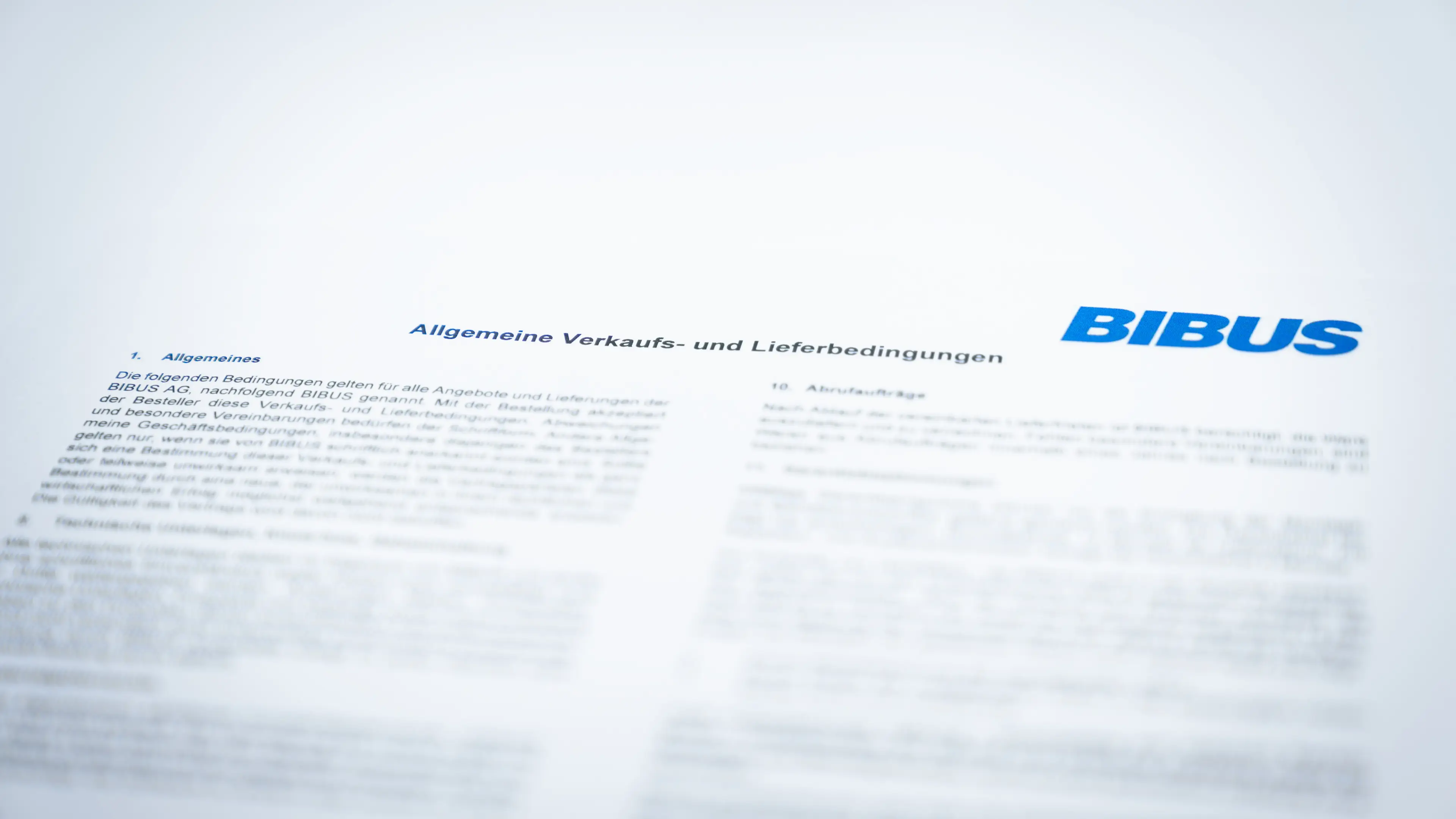 Allgemeine Verkaufs- und Lieferbedingungen Hero