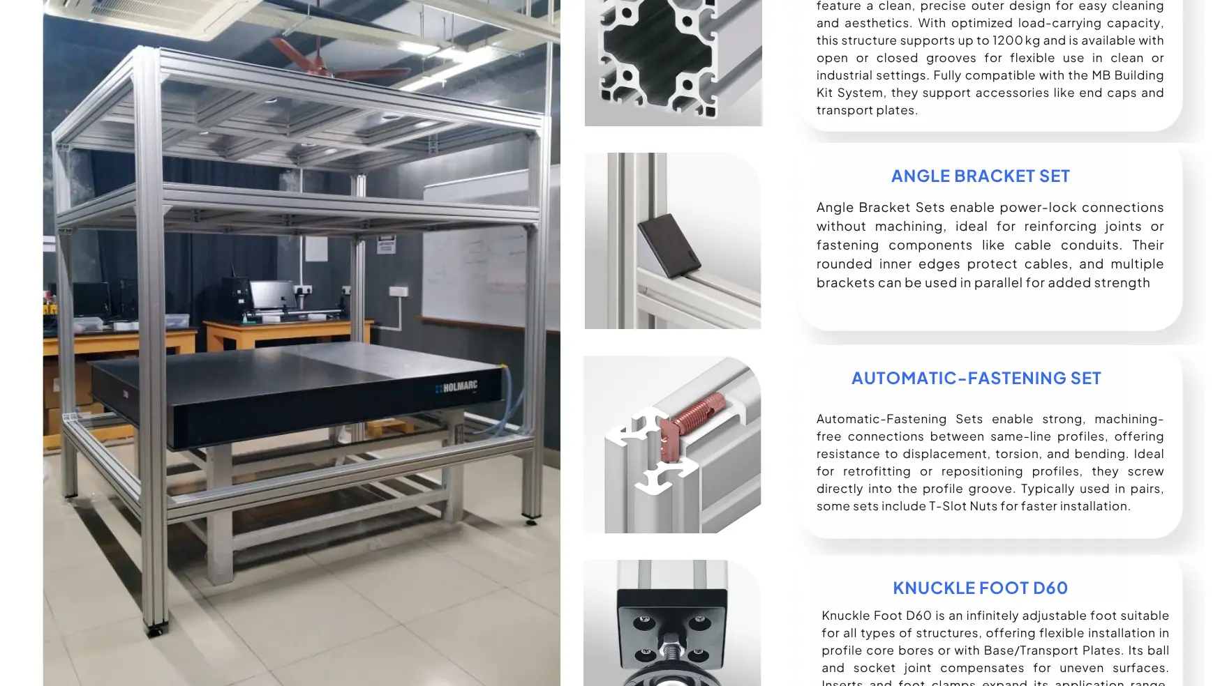 Aluminium Table Frame Project - BIBUS India