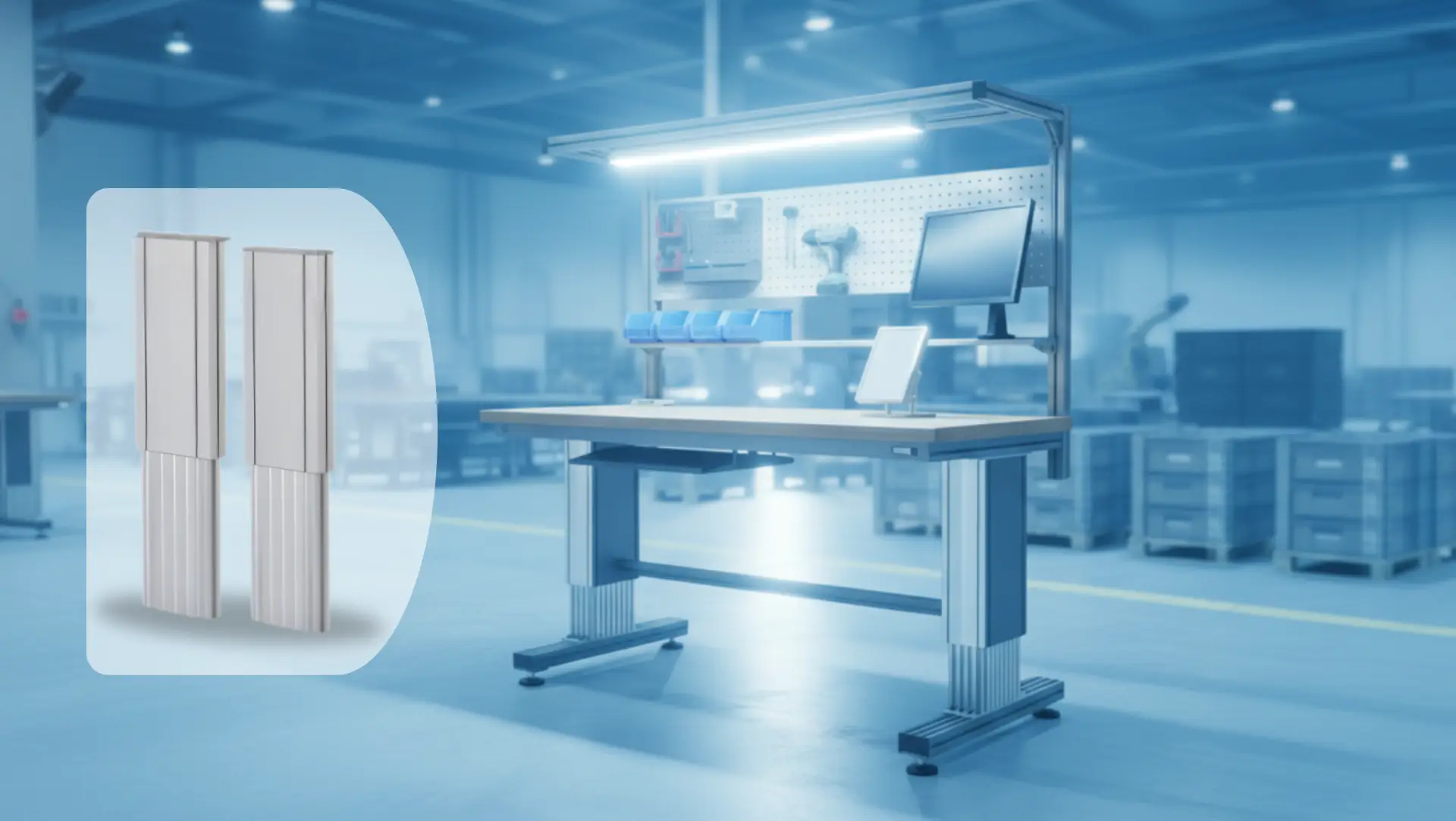 Hexalift telescopic electric columns - BIBUS France