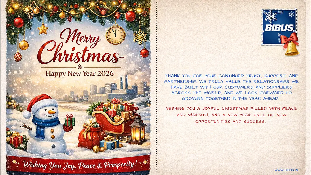 Merry Christmas and Happy New Year - BIBUS India