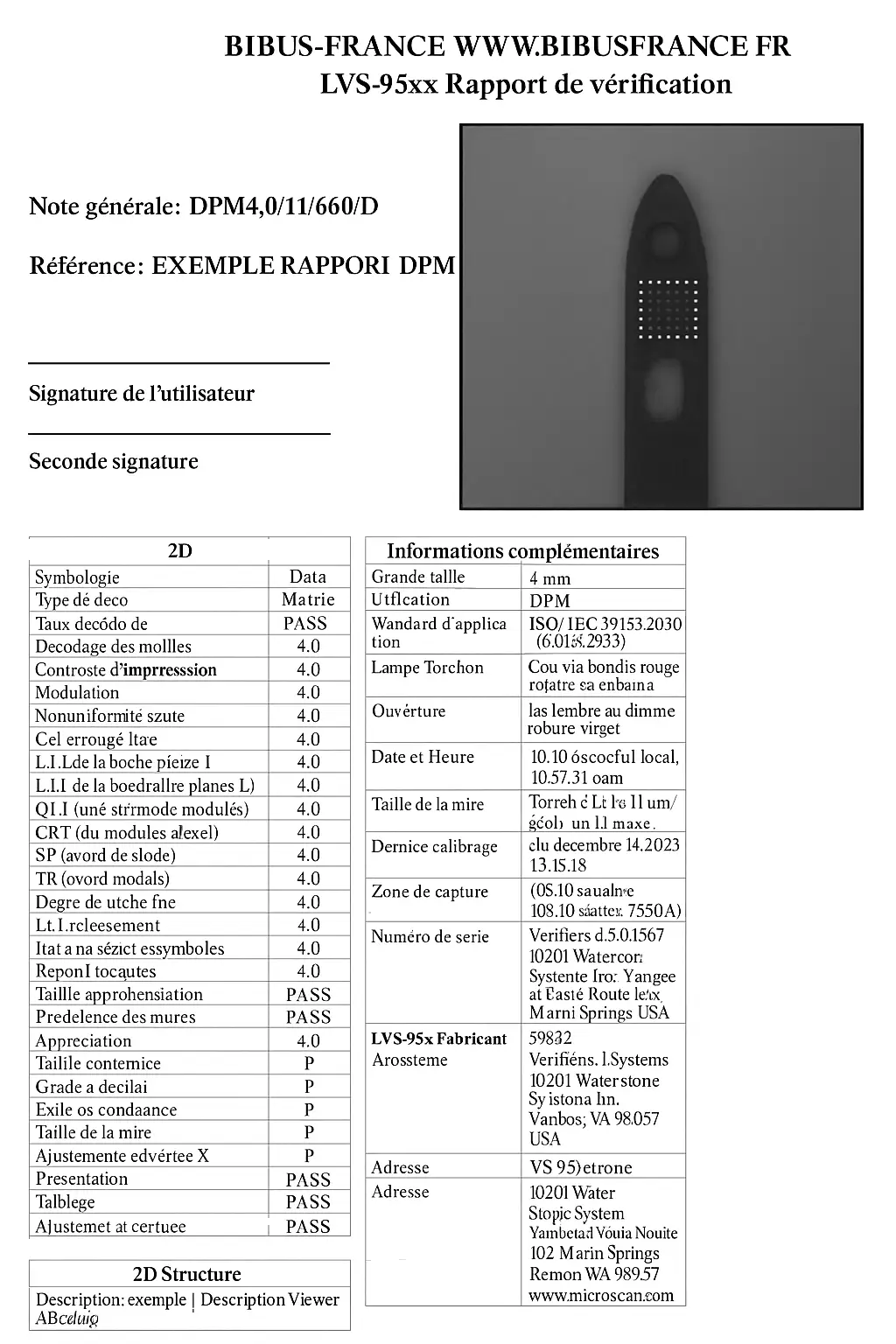 Rapport note générrale LVS95XX