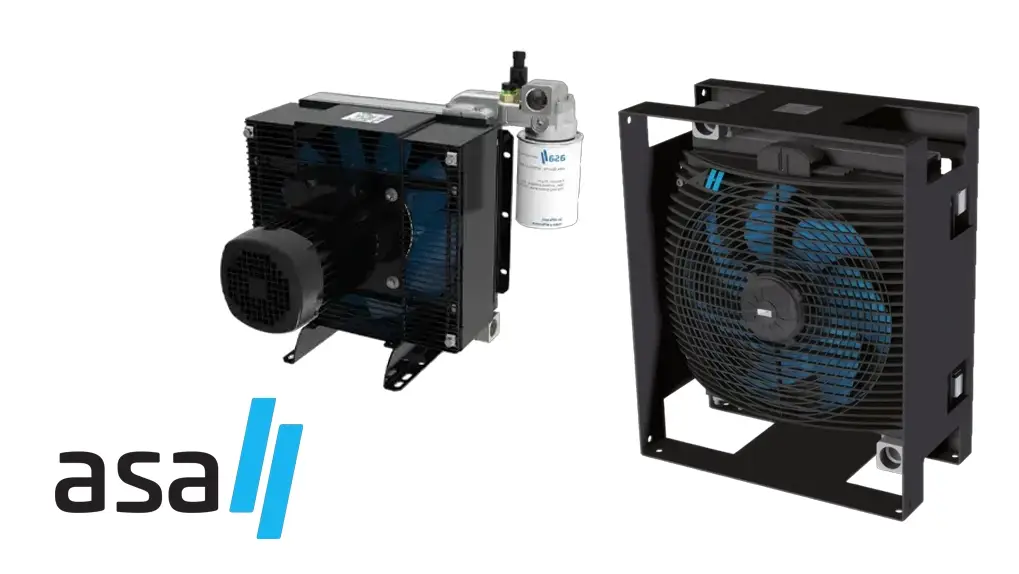 ASA H-Series – modulární sestava chladiče, filtru a nádrže pro efektivní chlazení hydraulického systému