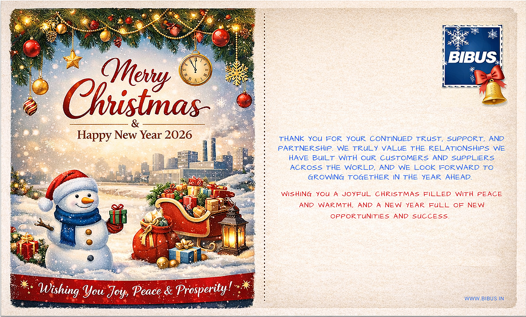 Merry Christmas and Happy New Year - BIBUS India